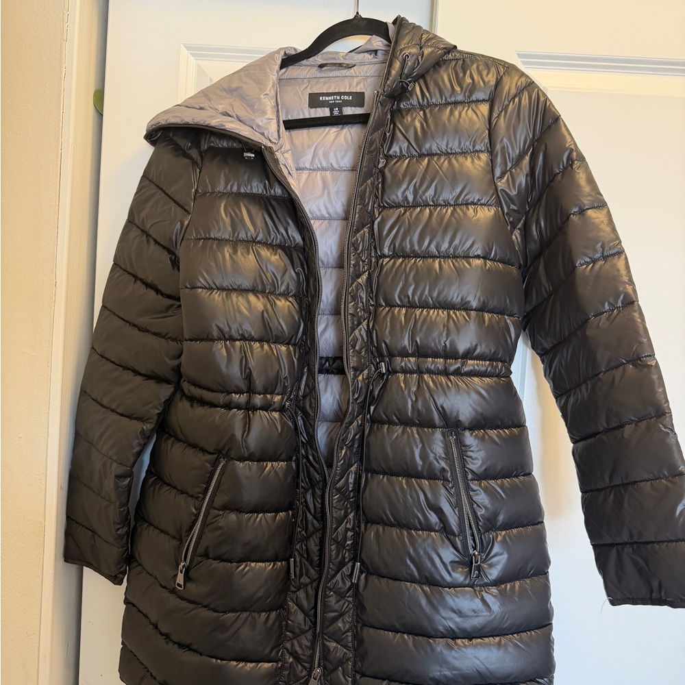 Kenneth Cole Women's Black Puffer Jacket
